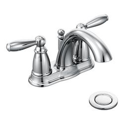 Two Handle Centerset Bathroom Sink Faucet in Chrome
