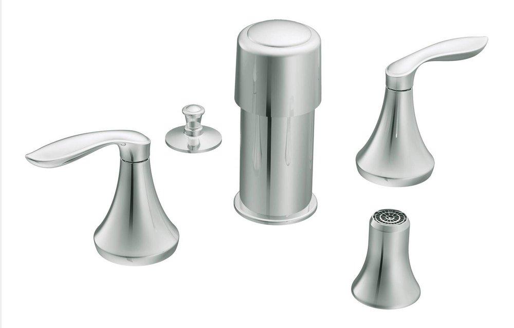 Moen Polished Chrome 2-Hole Bidet Faucet Trim Kit 