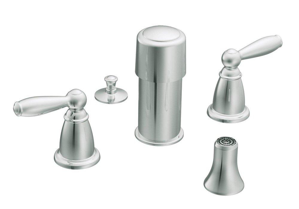 Moen Polished Chrome 2-Hole Bidet Faucet Trim Kit 