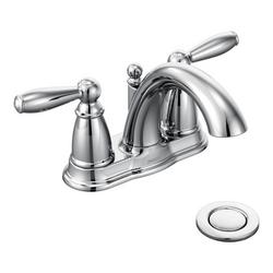 Two Handle Centerset Bathroom Sink Faucet in Chrome
