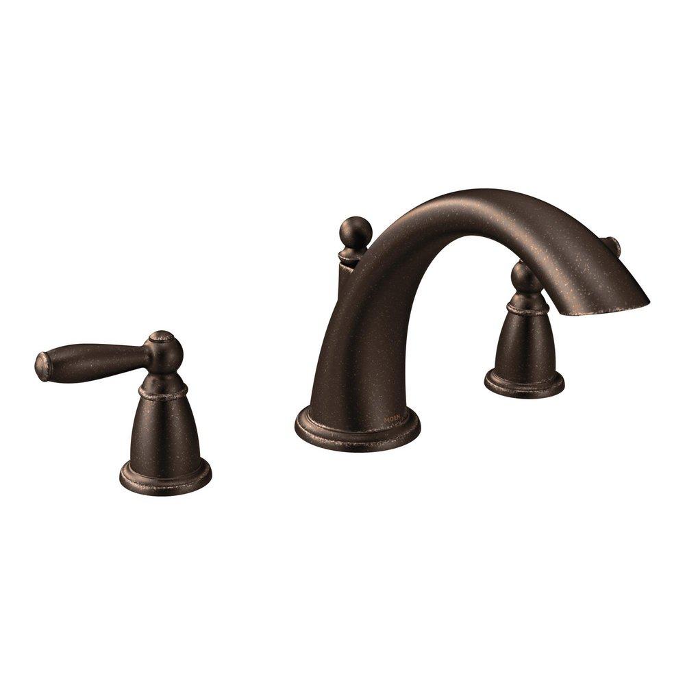 Moen Oil Rubbed Bronze Two Handle Roman Tub Faucet Trim Only 