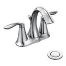 Moen Polished Chrome Two Handle Centerset Bathroom Sink Faucet 