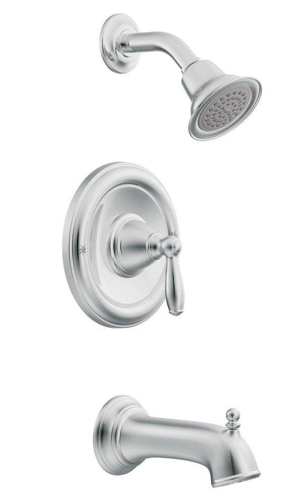 Moen Chrome Single Handle Single Function Bathtub & Shower Faucet (Trim Only) 
