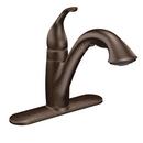 Moen Oil Rubbed Bronze Single Handle Pull Out Kitchen Faucet with Power Clean and Reflex Technology