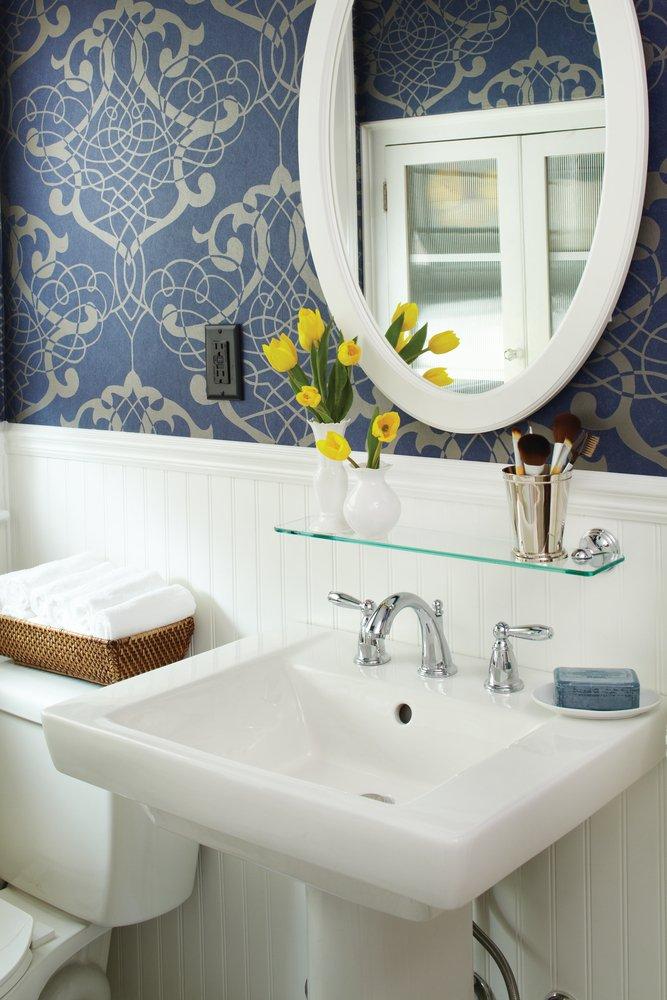 Moen Chrome Two Handle Widespread Bathroom Sink Faucet 