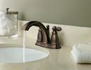 Moen Oil Rubbed Bronze Two Handle Centerset Bathroom Sink Faucet with Pop-Up Drain Assembly 