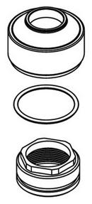 Moen Two Handle Cartridge Nut with O-Ring Kit 