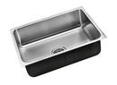 Just Manufacturing Satin 21 x 18 in. No Hole Stainless Steel Single Bowl Undermount Kitchen Sink 