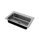 Just Manufacturing Stainless Steel 21 x 31 in. Stainless Steel 1 Bowl Kitchen Sink 