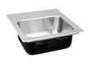 13 x 16 in. 1 Hole Stainless Steel Single Bowl Drop-in Kitchen Sink in No. 4