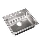 21 x 19 in. 3 Hole Stainless Steel Single Bowl Drop-in Kitchen Sink in No. 4