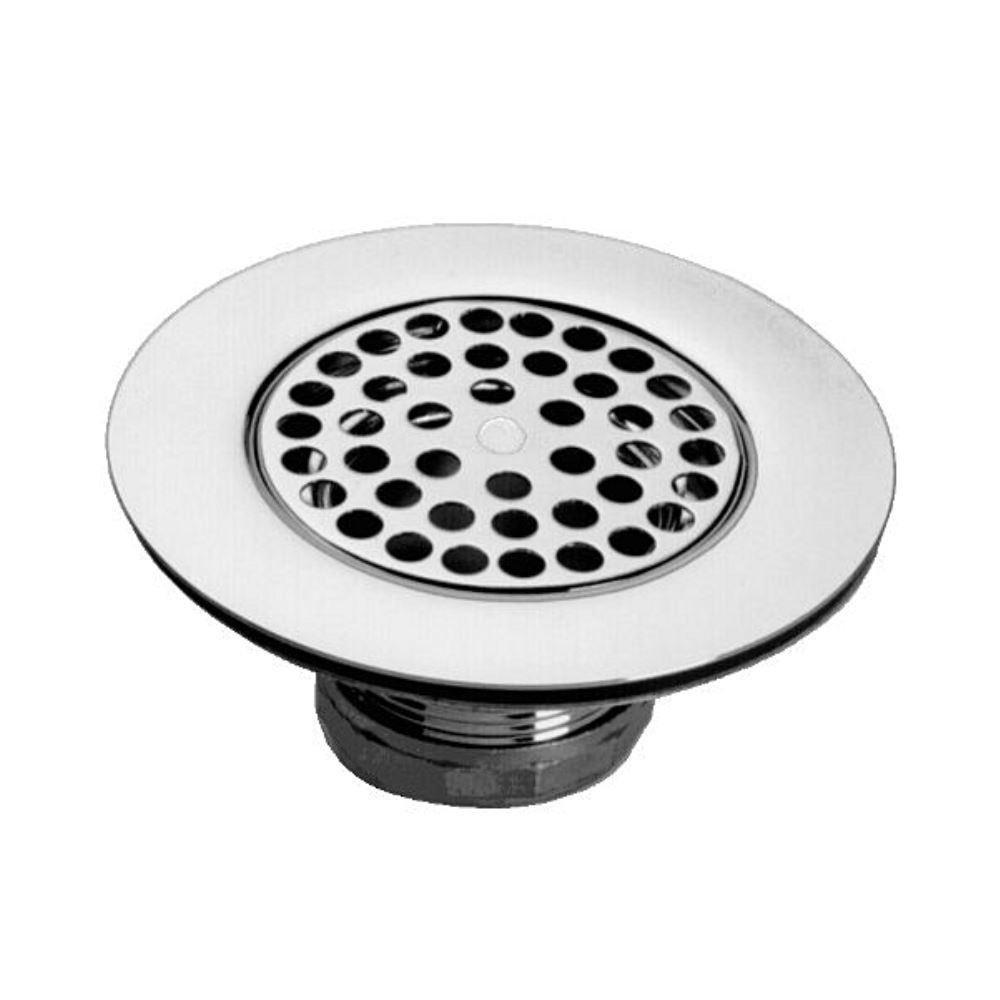 Just Manufacturing Chrome Plated Brass Flat Grid Vandal Resistant Drain 