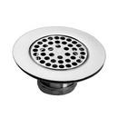 Just Manufacturing Chrome Plated Brass Flat Grid Vandal Resistant Drain 