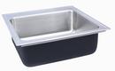 Just Manufacturing Satin 21 x 19 in. Stainless Steel Single Bowl Drop-in Kitchen Sink in No. 4 