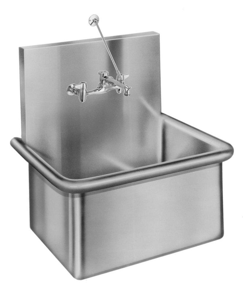 Just Manufacturing Brushed Steel *CVR* Lead Law Compliant A-18665-TMX SERV SINK W/ B 