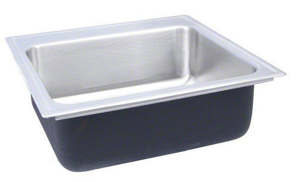 Just Manufacturing 22 x 22 in. 2-Hole Single Bowl Drop-in Kitchen Sink 