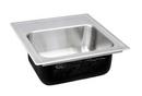 15 x 15 in. 2 Hole Stainless Steel 1 Bowl Drop-in Kitchen Sink in Polished Satin