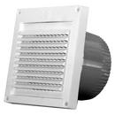 4 x 5-1/2 in. White Louvered Hood