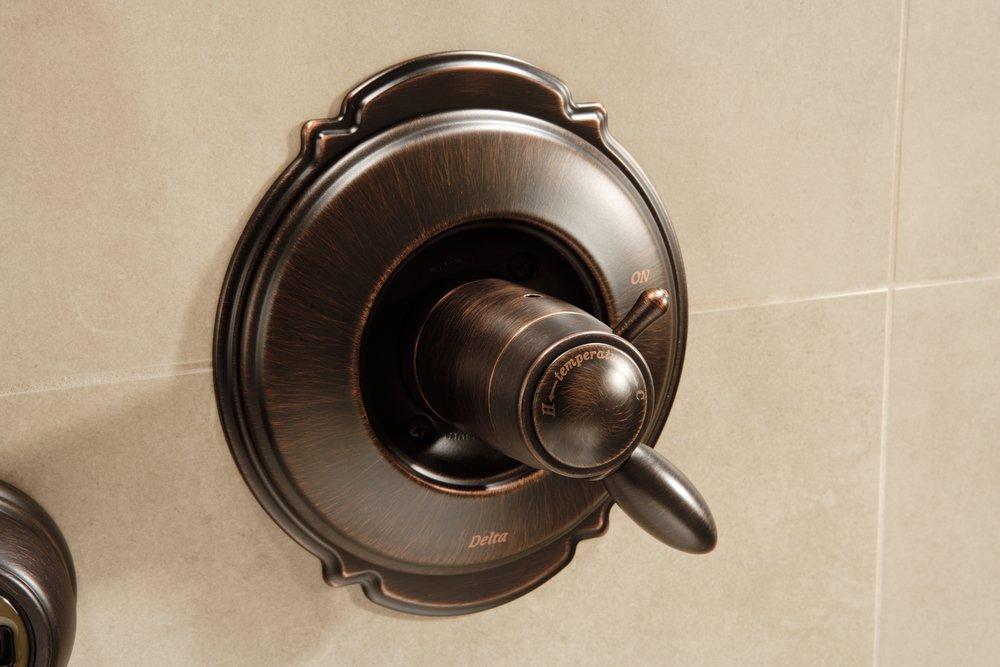 Delta Faucet Stainless Single Handle Shower Faucet Trim Only 