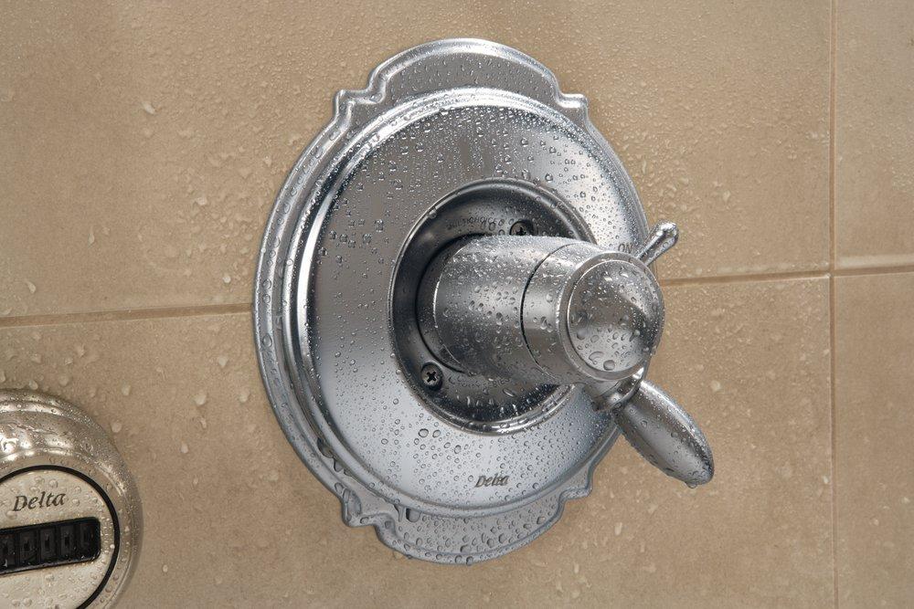 Delta Faucet Stainless Single Handle Shower Faucet Trim Only 