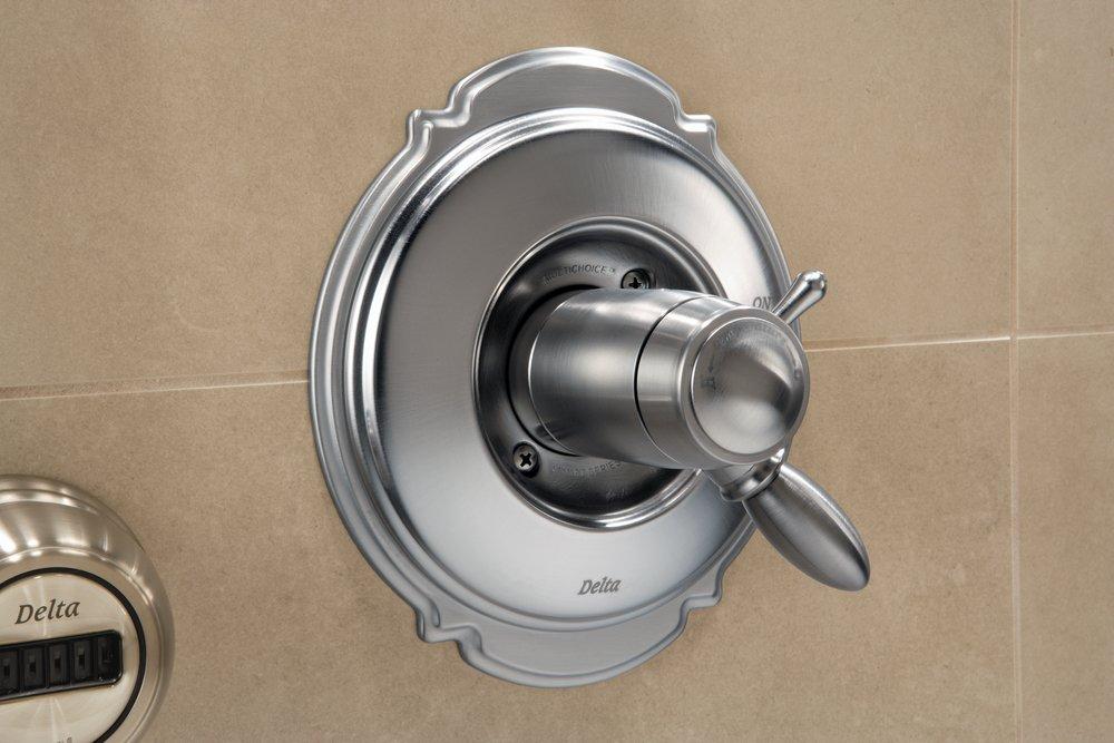 Delta Faucet Stainless Single Handle Shower Faucet Trim Only 