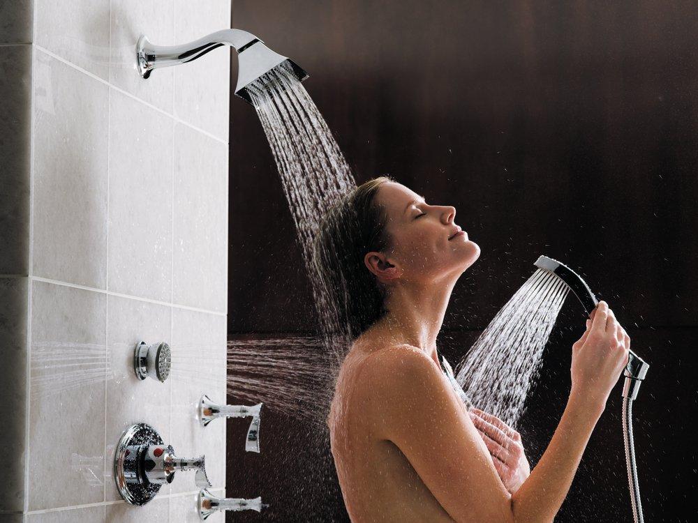 Brizo Brushed Nickel 7 in. Wall Mount Shower Arm 