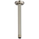 10 in. Ceiling Mount Shower Arm and Flange in Brilliance® Brushed Nickel