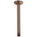 Brizo Brilliance Brushed Bronze 1/2 x 2-3/8 x 10 in. NPT Solid Brass Shower Arm and Flange 