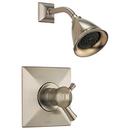 Shower Trim Kit with Double Lever Handle and 1-Function Showerhead in Brilliance Brushed Nickel (Trim Only)