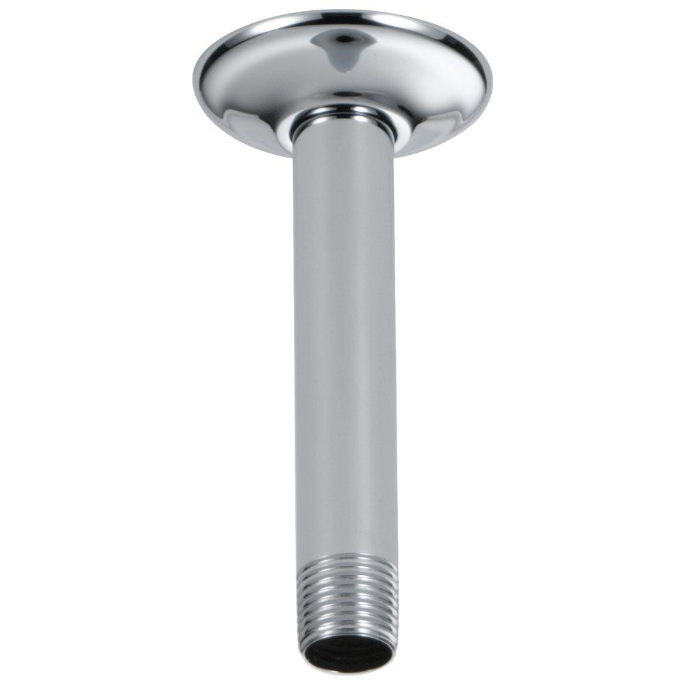 Brizo Chrome 1/2 x 2-3/8 x 6 in. NPT Solid Brass Shower Arm and Flange 
