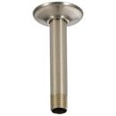Brizo Brilliance&reg; Brushed Nickel 1/2 x 2-3/8 x 6 in. NPT Solid Brass Shower Arm and Flange 