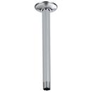 Brizo Chrome 1/2 x 2-3/8 x 10 in. NPT Solid Brass Shower Arm and Flange 