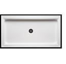 Americh Corporation White 48 x 34 in. Acrylic Single Threshold Shower Base with Center Drain 