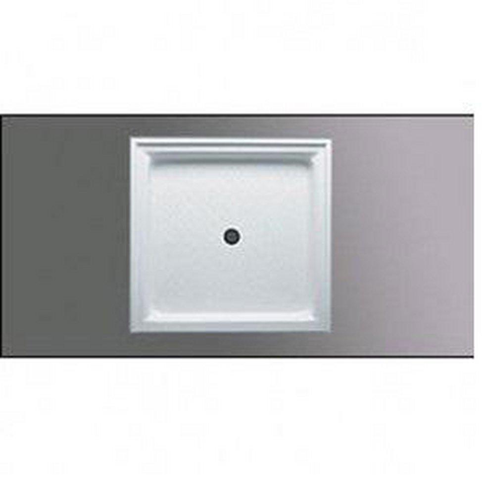 Americh Corporation Biscuit 36 x 36 in. Acrylic Single Threshold Shower Base with Center Drain 