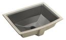 KOHLER Thunder&trade; Grey Undermount Bathroom Sink with Overflow 