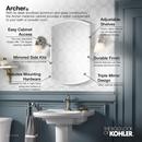 KOHLER Polished Chrome 31 in. Surface Mount and Recessed Mount Medicine Cabinet 