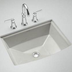 19-7/8 in. Undermount Rectangular Vitreous China Bathroom Sink in Ice&trade; Grey