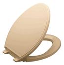 Elongated Closed Front Toilet Seat with Cover in Mexican Sand