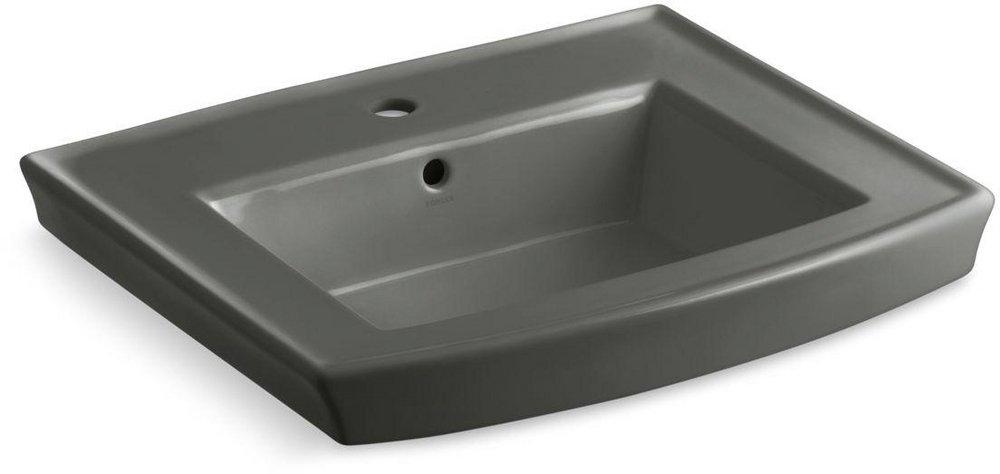 KOHLER Thunder&trade; Grey Pedestal Vessel 