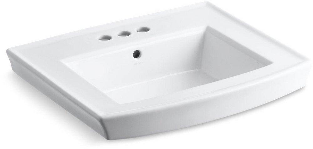 KOHLER White Pedestal Vessel 