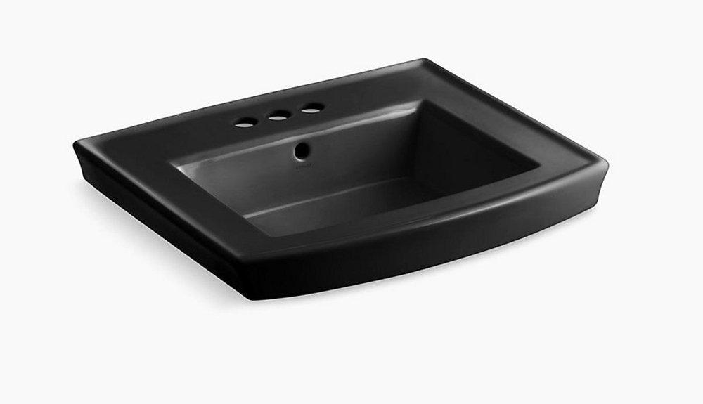 KOHLER Black Black&trade; Pedestal Vessel 