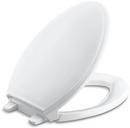 KOHLER White Elongated Closed Front Toilet Seat 