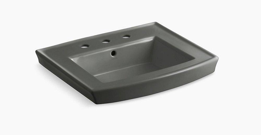 KOHLER Thunder&trade; Grey Pedestal Vessel 