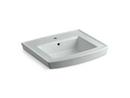 24 x 20-1/2 in. Rectangular Pedestal Bathroom Sink in Ice™ Grey
