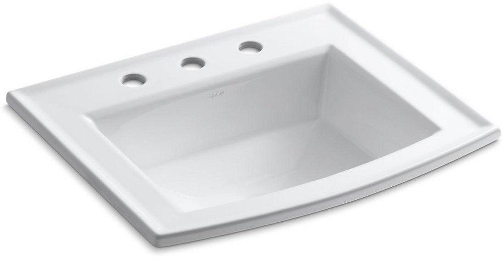 KOHLER White Drop-in Basin 