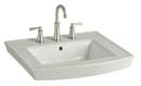 24 x 20-1/2 in. Rectangular Pedestal Bathroom Sink in Ice&trade; Grey