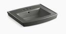 24 x 20-1/2 in. Rectangular Pedestal Bathroom Sink in Thunder&trade; Grey