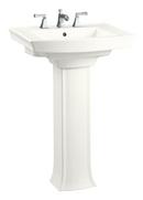 23 x 20 in. Rectangular Pedestal Sink with Base in White