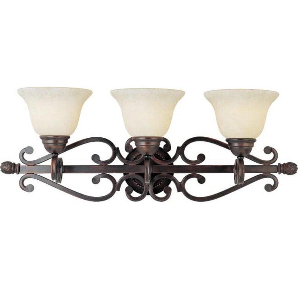 Maxim Lighting&reg; Oil Rubbed Bronze 9-1/2 in. 100 W 3-Light Medium Vanity 