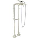 8 gpm Tub Filler with Double Lever Handle in Polished Nickel